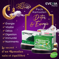 Pack Détox & Énergie – Vitalité & Digestion Légère, Ginseng, Spiruline & Plantes du Foie, Anti-Fatigue, Détoxification, Immunité, Anti-Oxydant, Confort Digestif, Adultes