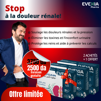 Pack 3 Boîtes Nephro'Clean – Cure Drainage Rénal, Extraits de Plantes Ayurvédiques, Diurétique, Confort Urinaire, Détox des Reins, Adultes, 3 x 30 Gélules