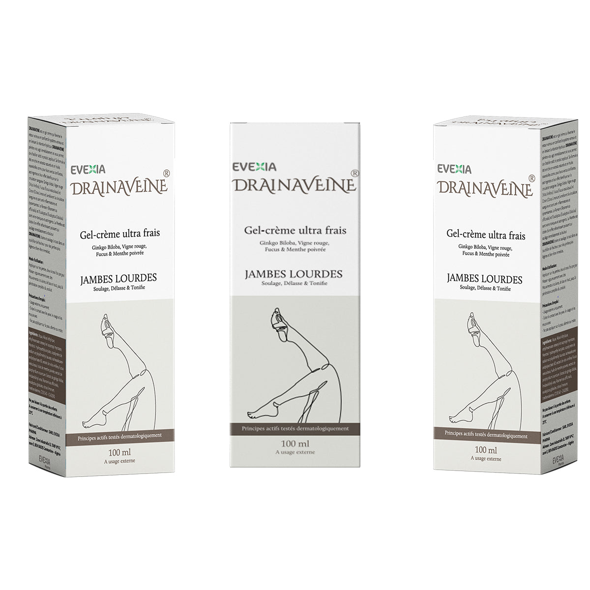 THREE BOXES DRAINAVEINE GEL-CREAM