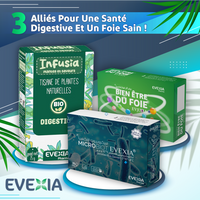 Pack Santé Digestive & Foie Sain – Digestion Légère, Probiotiques, Détox du Foie & Tisane Digestion, Flore Intestinale, Ballonnements, Immunité, Adultes, Lot de 3