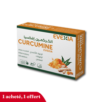 Curcumine Evexia – Confort Articulaire & Antioxydant, Extrait de Curcuma 500 mg & Poivre Noir (Pipérine), Articulations & Os, Confort Digestif, Défenses Naturelles, Anti-Stress Oxydant, Adultes