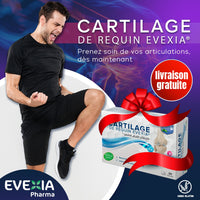 Cartilage de Requin – Os, Dents & Confort Articulaire, Cartilage de Requin 500 mg, Chondroïtine, Calcium & Vitamines B, Articulations, Cartilage, Métabolisme, Adultes