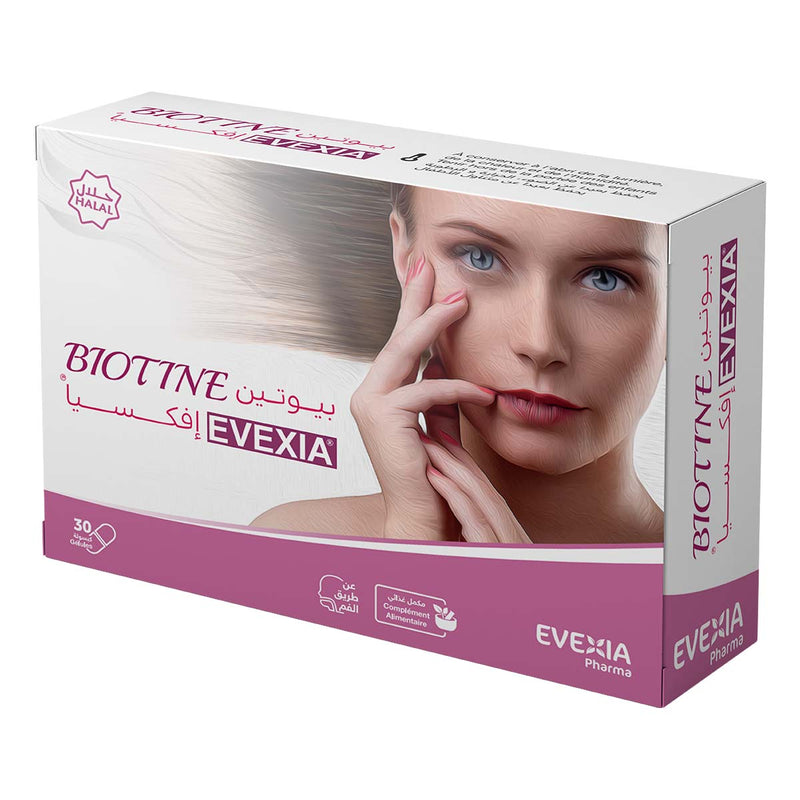 Biotine Vitamine B8 – Cheveux, Peau & Ongles Forts, Biotine 5 mg, Vitamines A, C & E, Anti-Oxydant, Anti-Âge, Éclat, Vitalité, Adultes, 30 Gélules