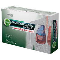 Broncho'Clean – Confort des Bronches & Respiration, Extraits de Plantes, Trikatu & Terminalia Bellirica, Voies Respiratoires, Expectorant, Décongestionnant, Gorge, Adultes, Boîte 30 Comprimés