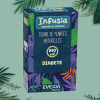 Infusia Diabète – شاي أعشاب لتوازن السكر في الدم، قرفة سيلانية وجيمنيما، حنظل وجنزبيل، استقلاب السكر، مضاد للأكسدة، شاي منقوع، للبالغين