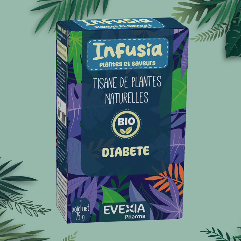 Infusia Diabète – شاي أعشاب لتوازن السكر في الدم، قرفة سيلانية وجيمنيما، حنظل وجنزبيل، استقلاب السكر، مضاد للأكسدة، شاي منقوع، للبالغين