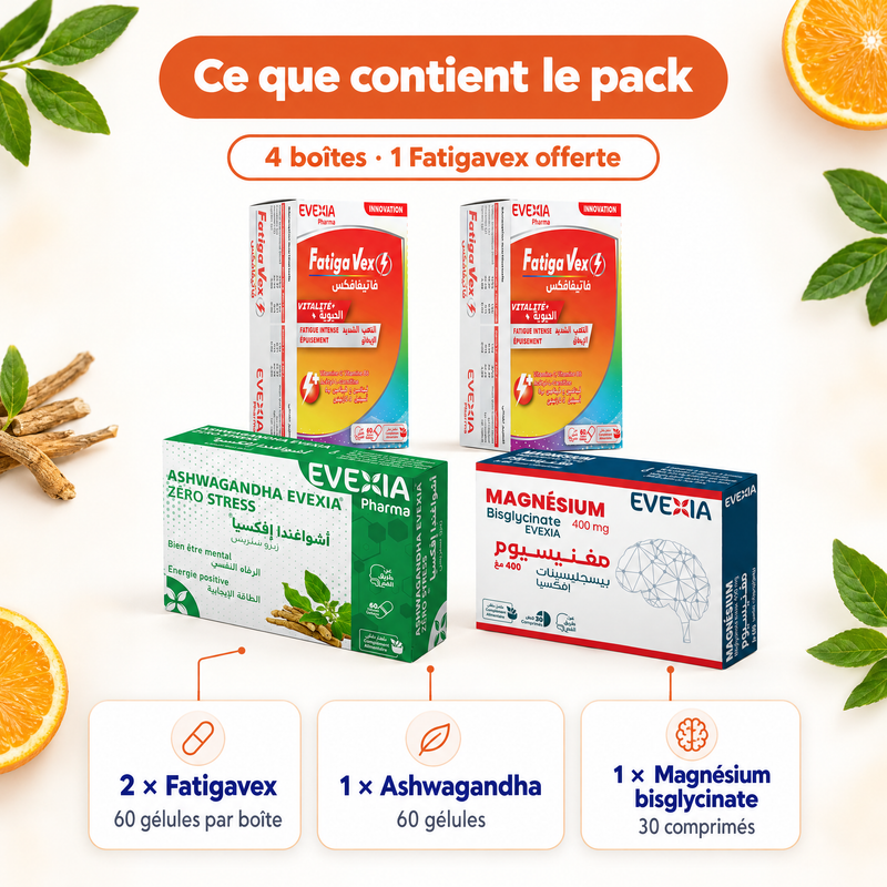 Énergie & Sérénité – contenu du pack (FR)