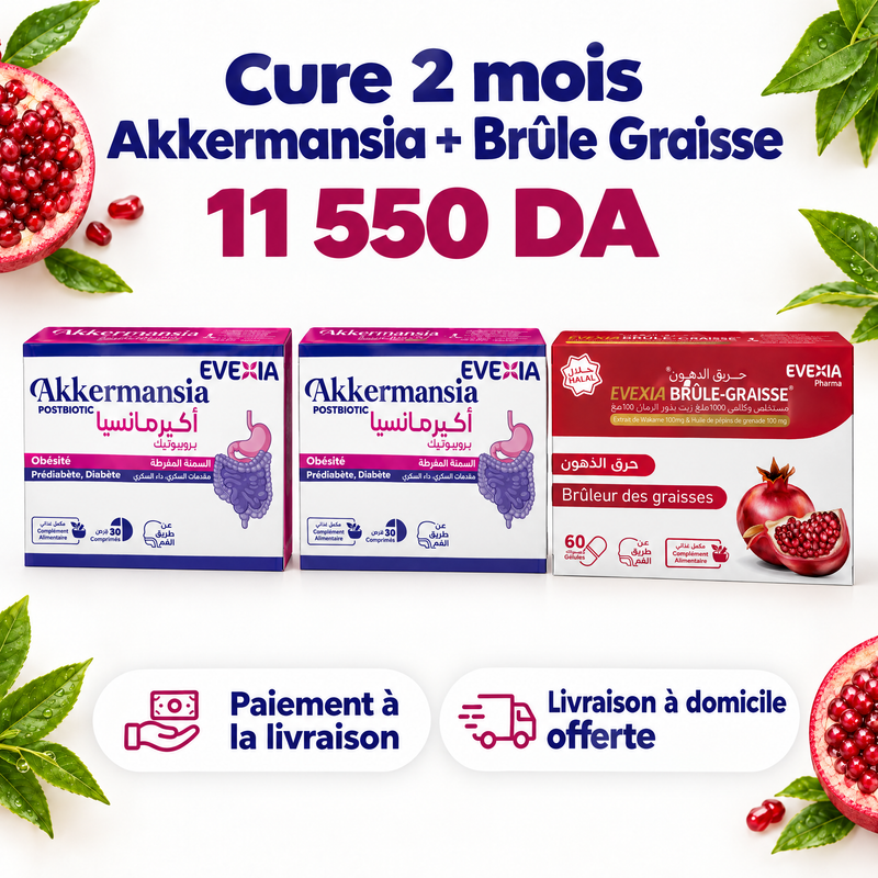 Cure 2 mois Akkermansia + Brûle Graisse – offre (FR)