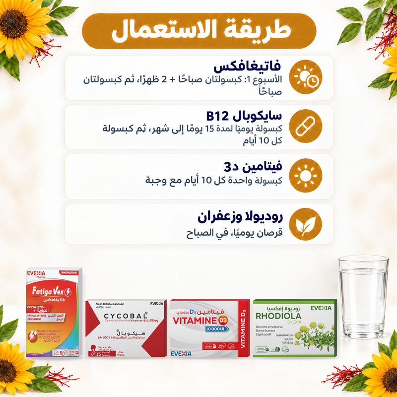 Coffret Fatigavex & Vitamines – mode d’emploi (AR)
