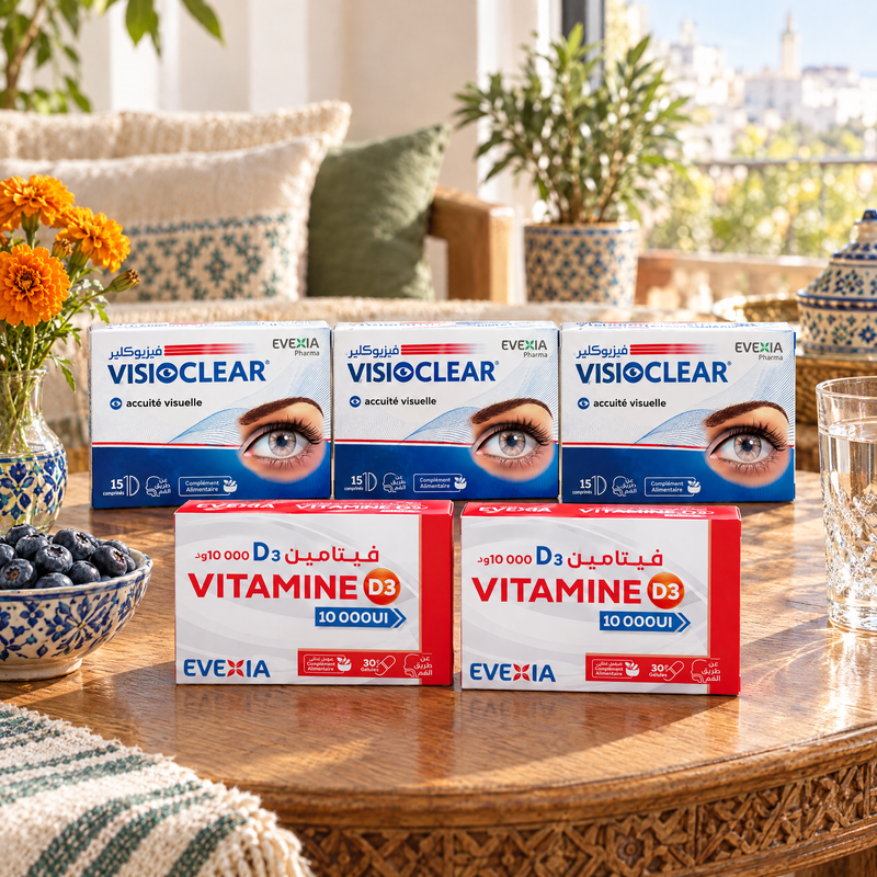 Duo Vision + Vitamine D3 – le pack à la maison