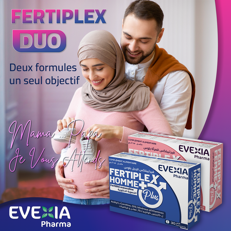 Pack Fertiplex Duo – Fertilité Homme & Femme – 2 Boîtes, Acétyl L-Carnitine, Coenzyme Q10 & Myo-Inositol, Équilibre Hormonal, Anti-Oxydant, Qualité du Sperme & des Ovules, Vitalité, Homme & Femme, Adultes