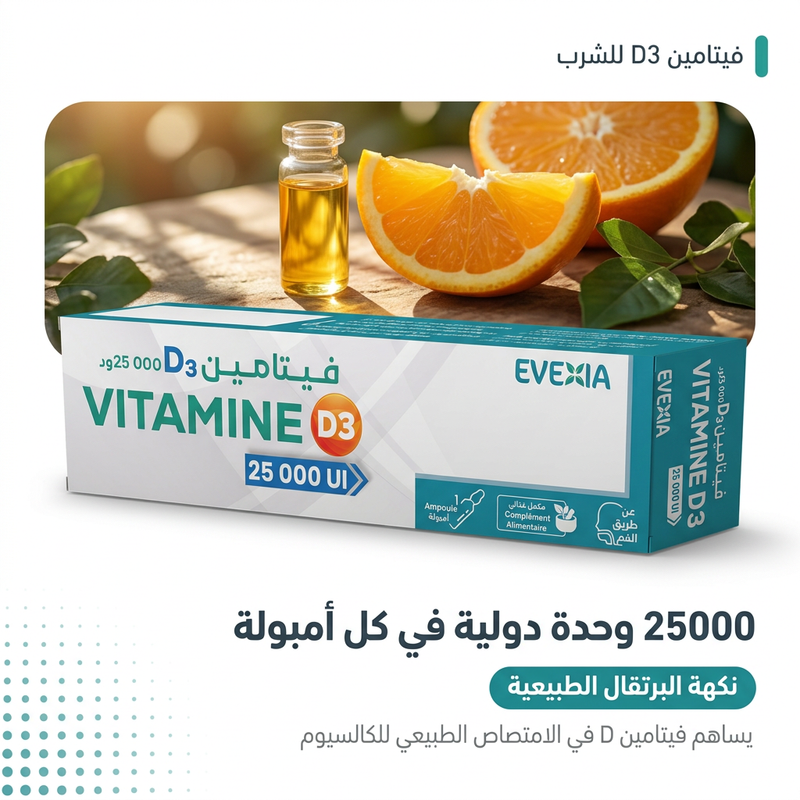 Vitamine D3 25 000 UI Ampoules - actif AR