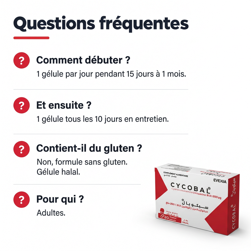 Cycobal B12 - FAQ FR