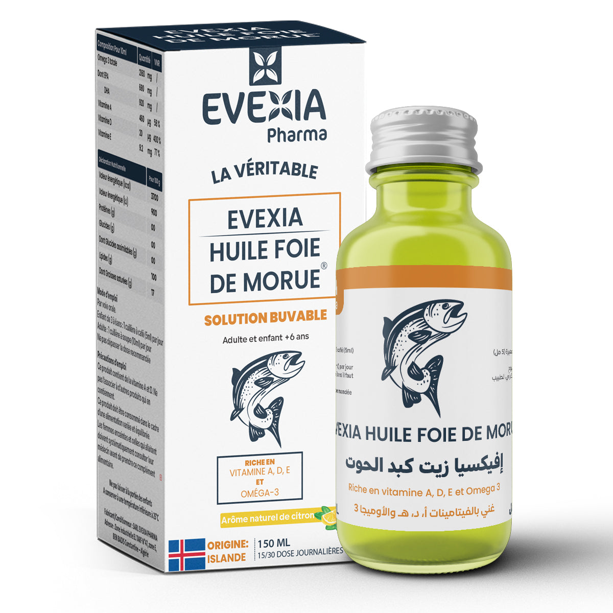 Huile de foie de morue solution buvable