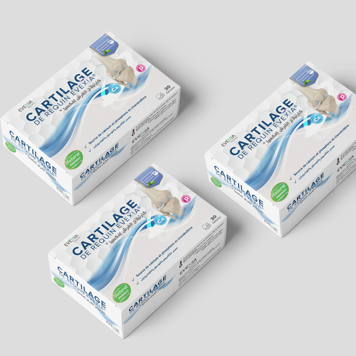 Pack 3 Boites Cartilage de requin