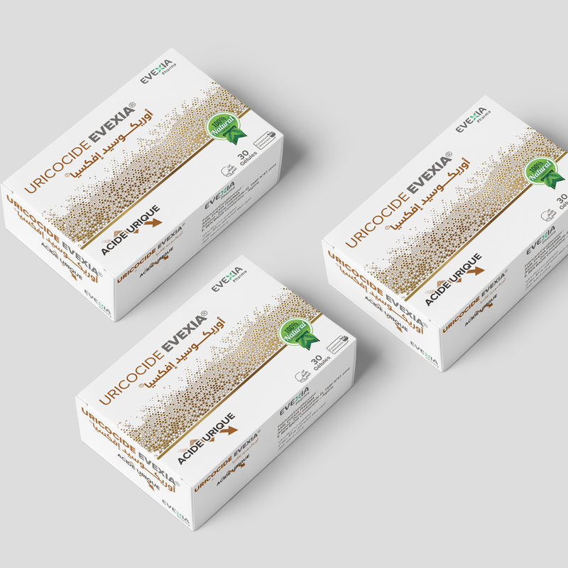 Pack 3 Boîtes Uricocide – Cure Équilibre Acide Urique – 3×30 gélules, Piloselle & Pensée Sauvage, Drainage, Élimination Rénale, Diurétique, Anti-Inflammatoire, Adultes