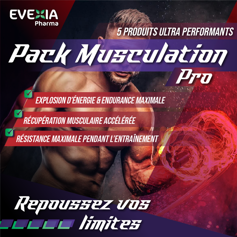 Pack Musculation Pro – Performance & Gains – 5 Produits, Créatine, Magnésium & Ashwagandha, Oméga 3, Anti-Fatigue, Récupération Musculaire, Endurance, Tonus, Sportifs, Homme