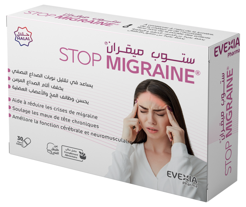 Stop Migraine – Apaisement Tête & Bien-Être – 30 gélules, Complexe Ayurvédique, Godanti Bhasma & Dasmool, Maux de Tête, Détente, Tensions, Adultes