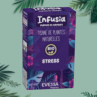 Infusia Stress – Tisane Apaisement & Équilibre Nerveux, Ashwagandha, Brahmi & Amla, Détente, Sérénité, Clarté Mentale, Immunité, Adultes, Infusion de Plantes