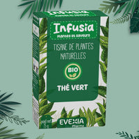 Infusia Thé Vert – Tisane Métabolisme & Immunité, Thé Vert, Catéchines & Polyphénols, Anti-Oxydant, Minceur, Brûle-Graisses, Vigilance, Adultes, Infusion de Plantes