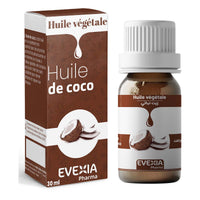 Huile Végétale de Coco – Peau Douce & Cheveux – 30ml, Huile de Coco, Nourrissante, Adoucissante, Protectrice, Brillance & Vigueur Cheveux, Émolliente