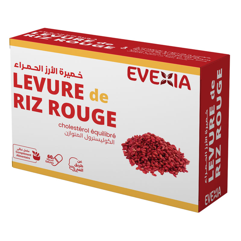 Levure de Riz Rouge – Équilibre du Cholestérol, Monacoline K & Coriandre Bio, Cholestérolémie Normale, Digestion des Graisses, Anti-Oxydant, Adultes