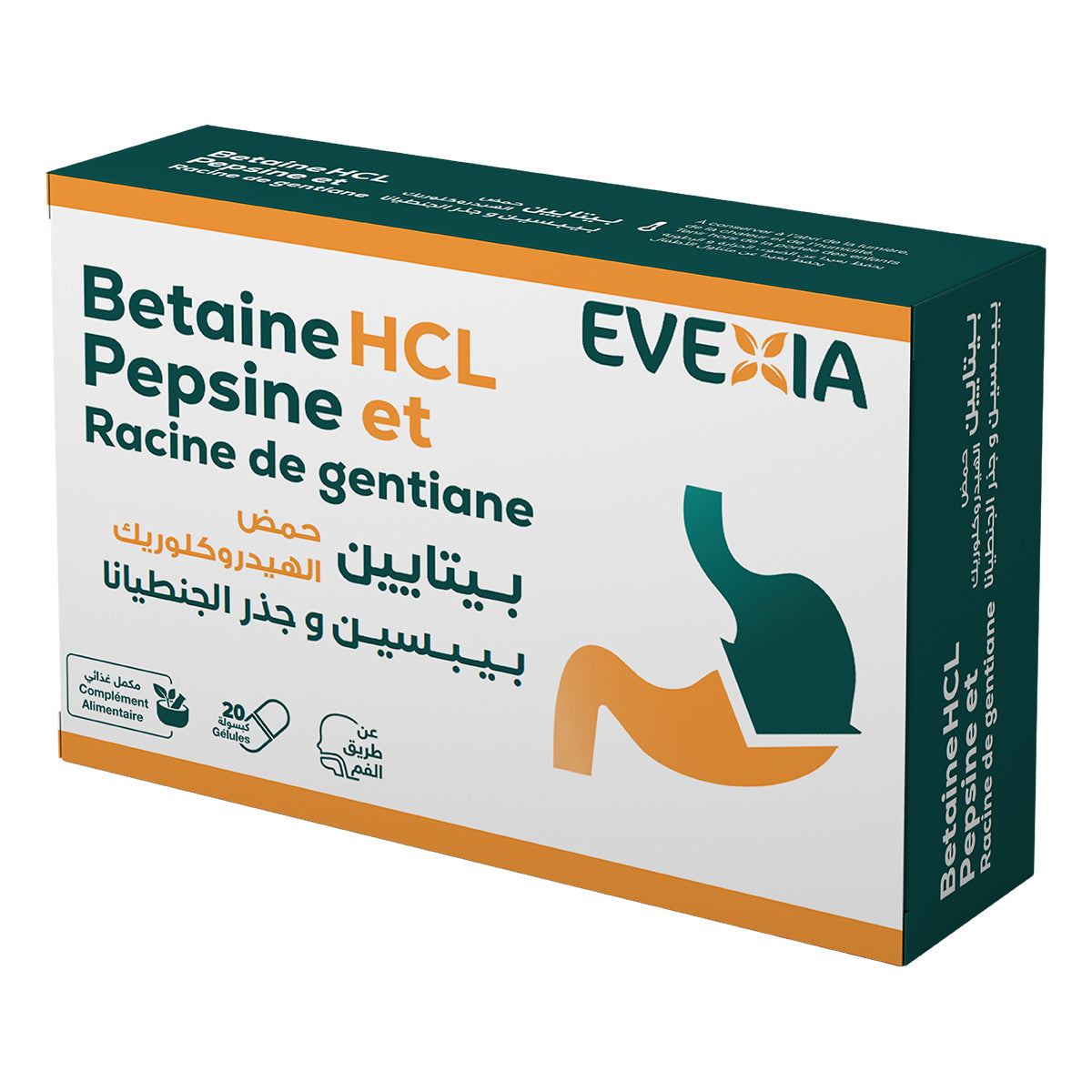 Betaine Hcl, Pepsin et Racine de gentiane