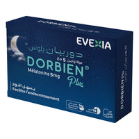 Dorbien Plus Mélatonine 5 mg – Endormissement Rapide, Sommeil de Qualité, Rythme Circadien, Réduit le Temps d'Endormissement, Détente, Réveils Nocturnes, Adultes, 15 Comprimés