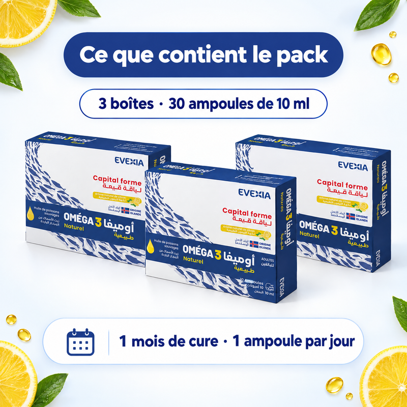 Cure Oméga 3 – contenu du pack (FR)