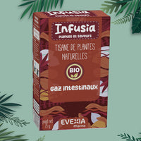 Infusia Gaz Intestinaux – Tisane Ballonnements & Confort, Fenouil & Menthe Poivrée, Badiane & Cardamome, Digestion, Anti-Spasmes, Confort Digestif, Infusion, Adultes