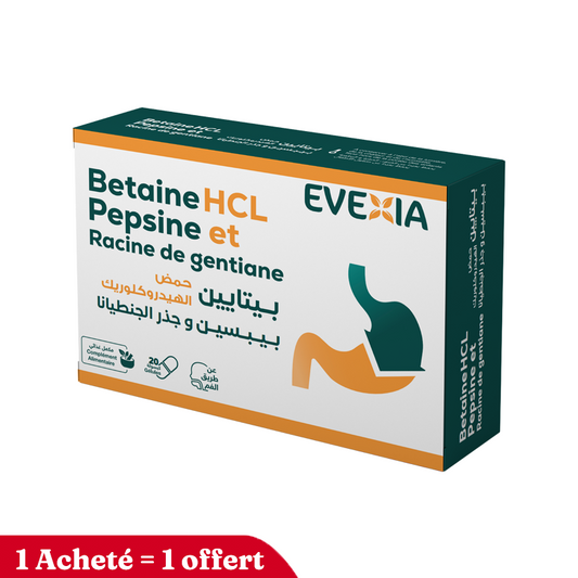 Betaine Hcl, Pepsin et Racine de gentiane