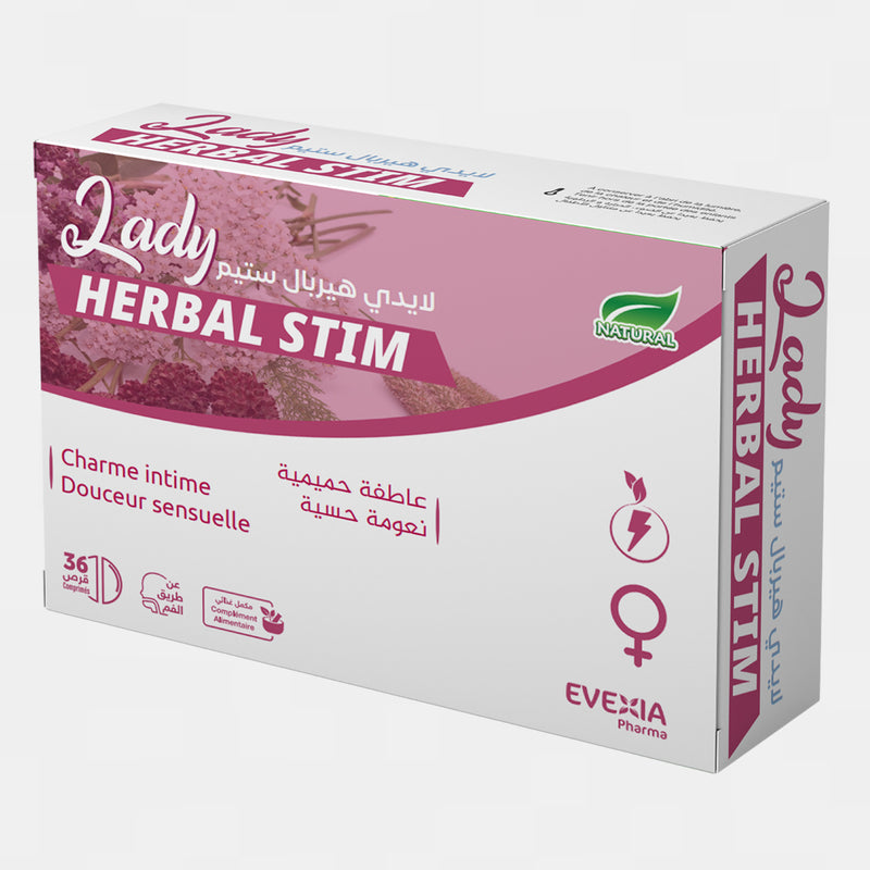 Lady Herbal Stim – Vitalité Féminine – 36 comprimés, Tongkat Ali, Tribulus & Maca, Ginseng Coréen, Libido, Désir, Tonus, Détente, Femme