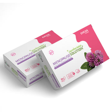 Pack 2 Boîtes Menopause Solution – Cure Confort Ménopause, Extrait de Trèfle Rouge & Isoflavones, Bouffées de Chaleur, Bien-Être Féminin, Solidité des Os, Détente, Femme
