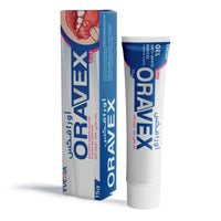 Oravex جل – قرح الفم والتهاباته، مهدئ، كافور ومنثول، لراحة الفم واللثة والحلق، يهدئ الالتهابات، تأثير منعش، للبالغين