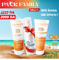 Pack Solavex Family Mega – Protection SPF50 – 3×50ml, Protection UVA & UVB, Haute Tolérance, Hydratant, Sans Effet Blanc, Résistant à l'Eau, Peaux Sensibles, Adultes, Enfants & Bébé
