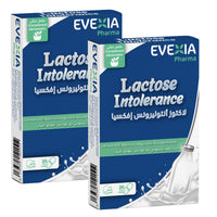 Pack 2 Boîtes Lactose Intolerance – Digestion du Lactose, Lactase & Bacillus Coagulans, Enzymes Digestives, Confort Intestinal, Flore Intestinale, Adultes, 2 x 20 Gélules