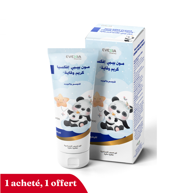 Mon Bébé Crème Protectrice – Visage & Corps – Tube 100ml, Glycérine & Triglycérides, Hydratation, Nourrissante, pH Neutre, Hypoallergénique, Bébés & Enfants