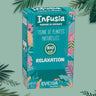 Infusia Relaxation – Tisane Détente & Anti-Stress, Ashwagandha, Brahmi & Camomille, Système Nerveux, Sommeil, Sérénité, Apaisante, Adultes, Infusion de Plantes