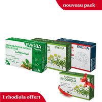 Pack Bien-Être Mental – Anti-Stress & Concentration, Ashwagandha 300 mg, Rhodiola & Safran, Magnésium Bisglycinate, Équilibre Émotionnel, Détente, Système Nerveux, Réduit la Fatigue, Adultes