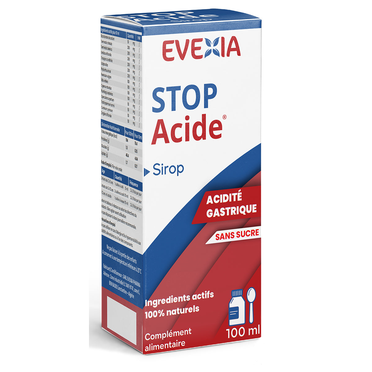 SIROP STOP ACIDE sans sucre