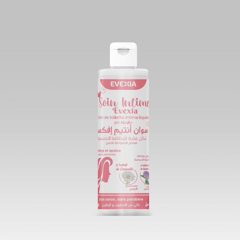 Soin Intime pH Alcalin – Hygiène Douce Zones Sensibles, Base Lavante sans Savon, Camomille & Glycérine, Hydratation, Apaisant, Hypoallergénique, Peaux Sensibles, Femme