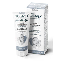 Solavex Crème Éclaircissante – Éclat & Taches Brunes, Diacétylboldine, Acide Kojique & Lactique, Extrait de Busserole & Mandarine du Japon, Anti-Taches Pigmentaires, Teint Unifié, Anti-Oxydant, Peau Lisse, Adultes