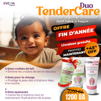 Pack TenderCare Duo – Croûtes de Lait & Peau de Bébé, Huile d'Amande Douce & Huile d'Olive, Cuir Chevelu, Soin du Change, Barrière Protectrice, Anti-Irritations, Nourrissons & Enfants