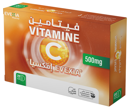VITAMIN C EVEXIA 500 mg tablets