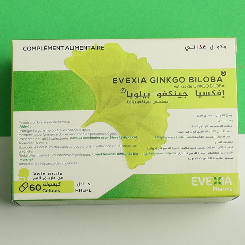 GINKGO BILOBA GLES B/60 – EVEXIA PHARMA